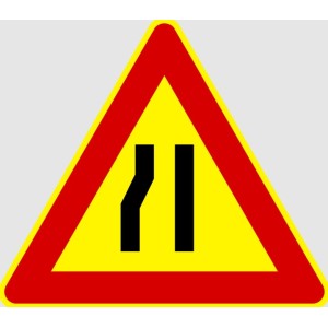 SEGNALI STRADALI TEMPORANEI  STRETTOIA ASIMETRICA