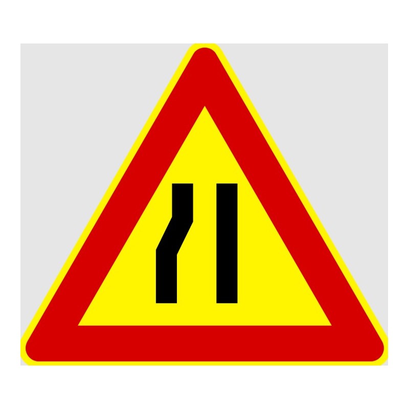 SEGNALI STRADALI TEMPORANEI  STRETTOIA ASIMETRICA