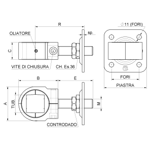 CARDINE MATRIX CON INGRASSATORE