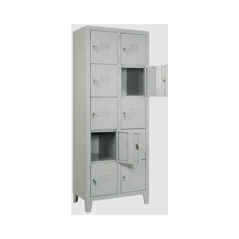 ARMADIO 10 VANI 700X350X1800 h GRIGIO 