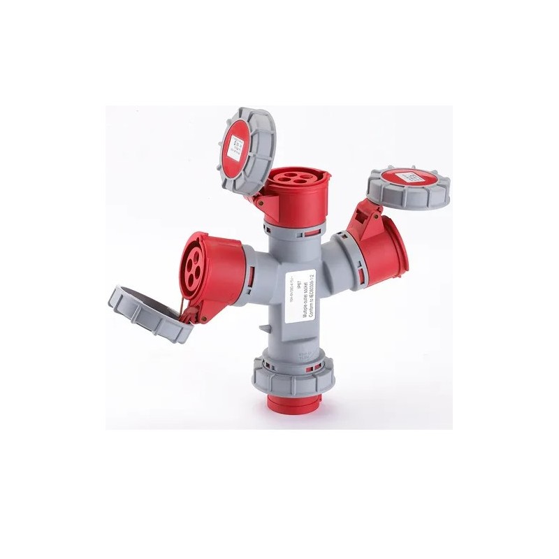 ADATTATORE SPINA 3 PRESE CEE 380 IP67 3P+T