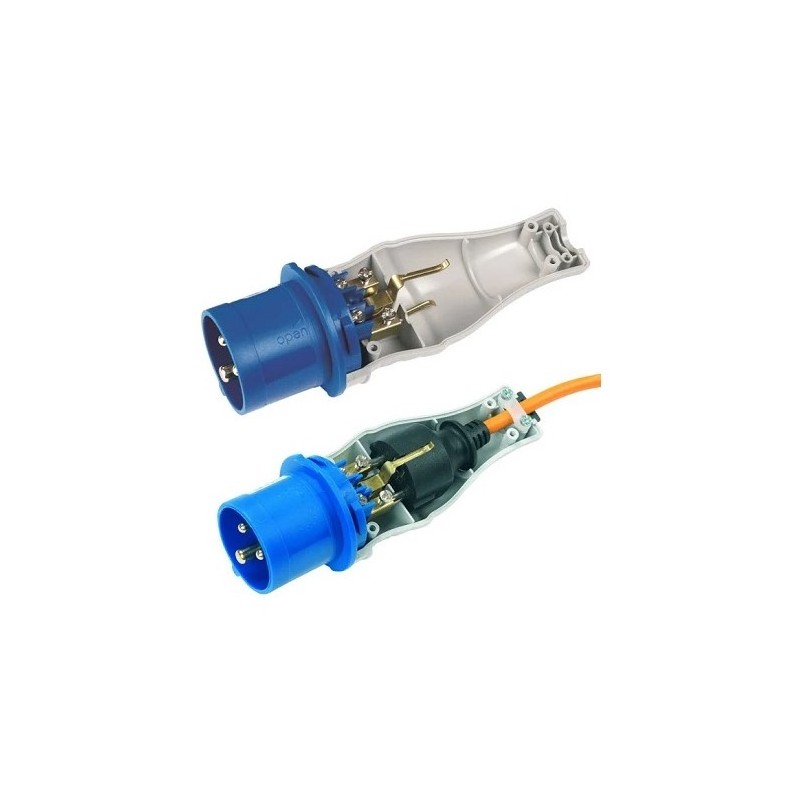 SPINA/ADATTATORE SCHUKO - INDUSTRIALE IP44