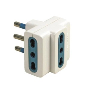 ADATTATORE TRIPLO SP.16A 2P+T BIP BIANCO 