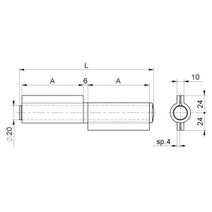 CERNIERA X PORTE CORAZZATE 2 ALI CORTE C/ROND OTT 
