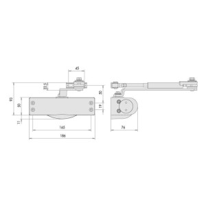 CHIUDIPORTA CISA NERO