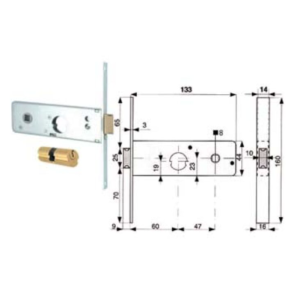 SERRATURA PROFIL. MG 801601