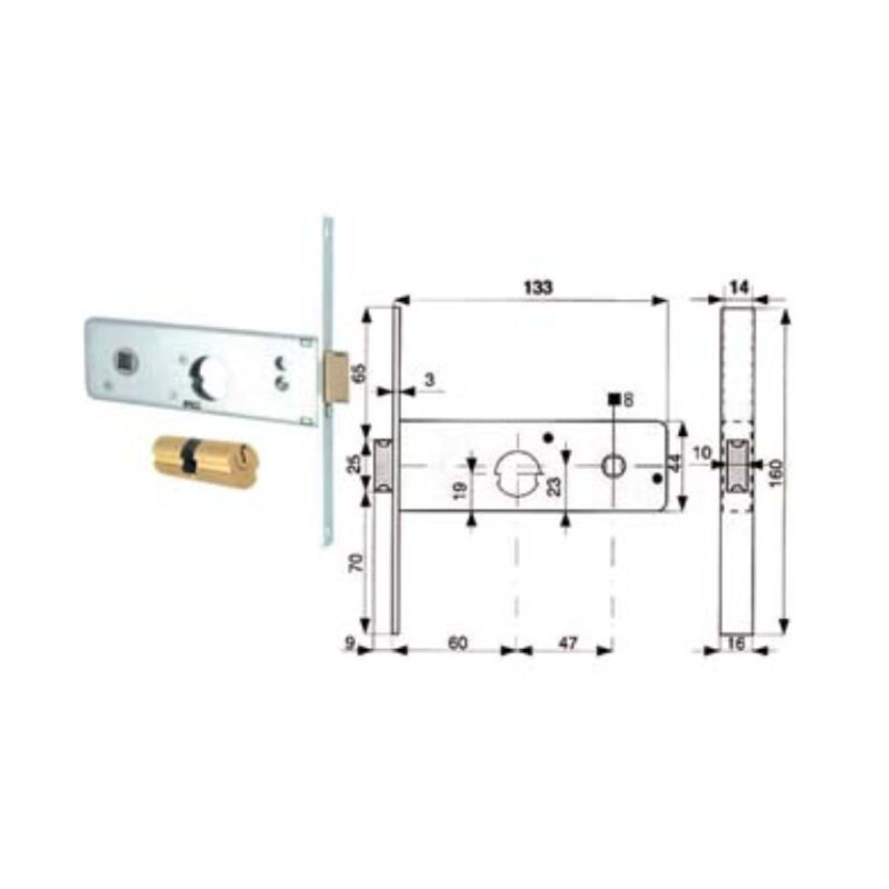 SERRATURA PROFIL. MG 801601