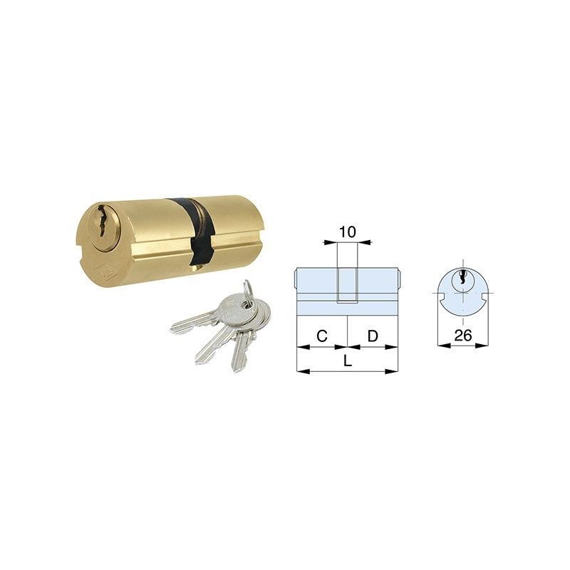 Serratura con Doppi Cilindri Tondi