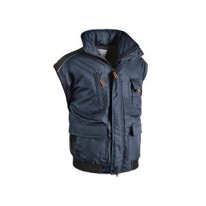 Giubbotto Madrid blu maniche staccabili