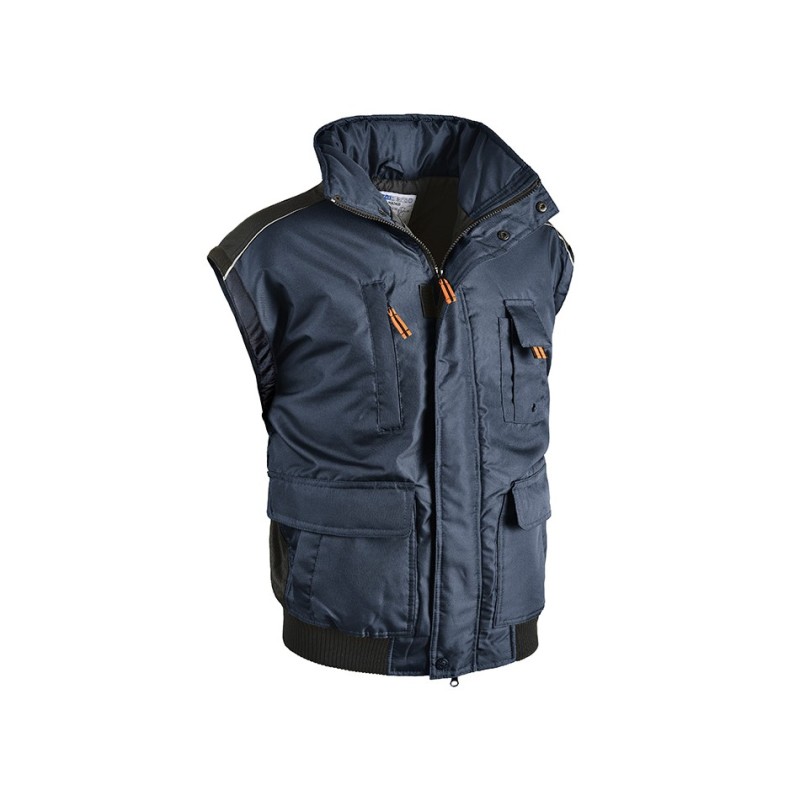 Giubbotto Madrid blu maniche staccabili