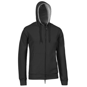 FELPA ATHENA FULL ZIP NERA 