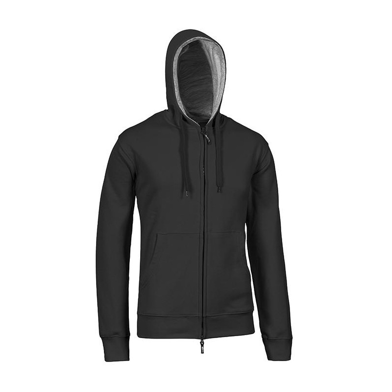 FELPA ATHENA FULL ZIP NERA 