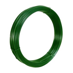 FILO FERRO PLASTICATO VERDE PER LEGATURA