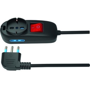 MULTIPRESE 3 PRESE VIGOR STOP NERO 16A