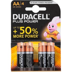PILE DURACELL ALCALINE STILO AA 4 PZ