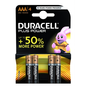 PILE DURACELL ALCALINE MINISTILO AAA  4 PZ
