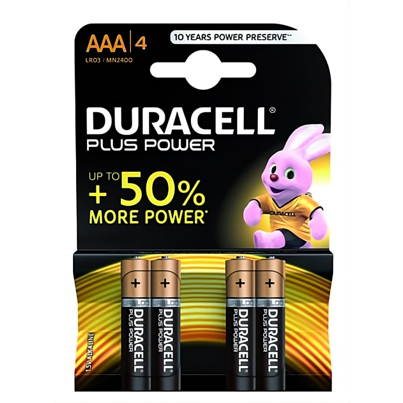 PILE DURACELL ALCALINE MINISTILO AAA  4 PZ