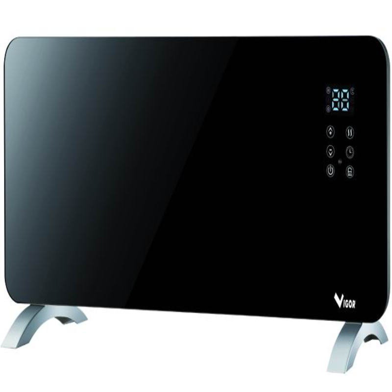 PANNELLI RISCALDANTI VIGOR NERONE VETRO|NERO 2000W
