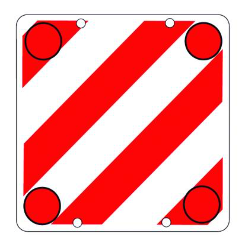 CARTELLI CARICO SPORGENTE PLASTIC NO-OMOLOGATO