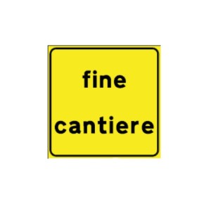 SEGNALI TEMP FIG 455 FINE CANTIERE 