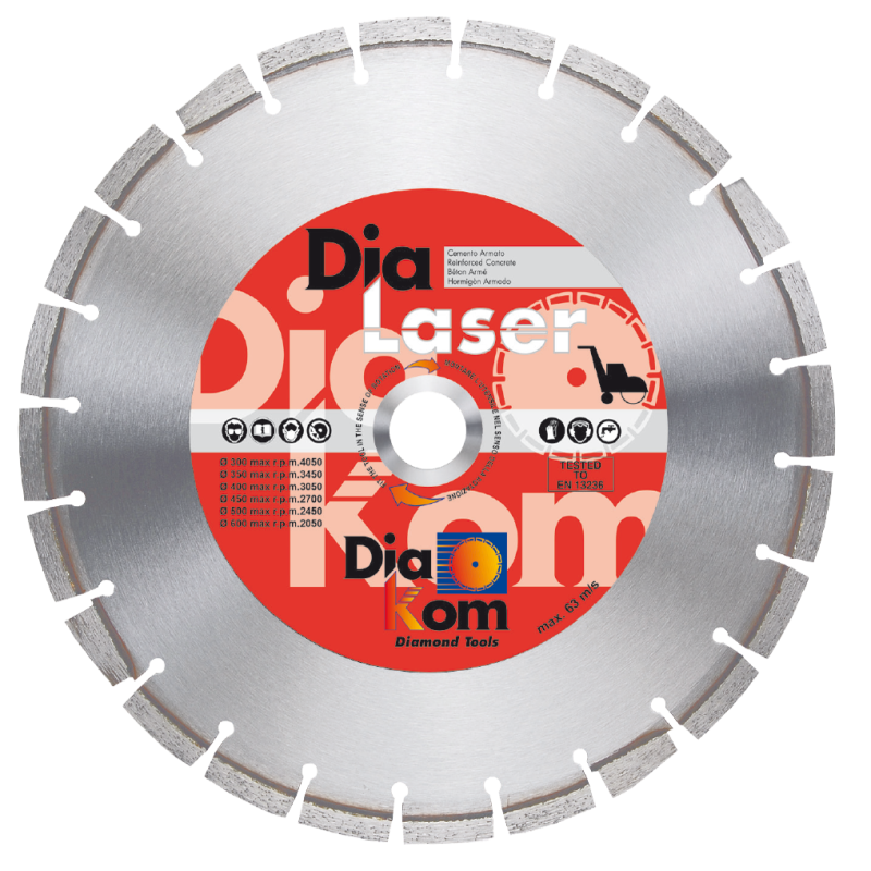 DIALASER CEMENTO ARMATO DIAKOM Ø 350mm Art. 35132