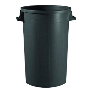BIDONI IMMONDIZ.PLASTICA NERO SENZA COPERCHIO 100L