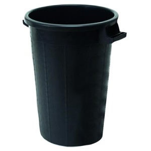 BIDONI IMMONDIZ.PLASTICA NERO SENZA COPERCHIO 100L