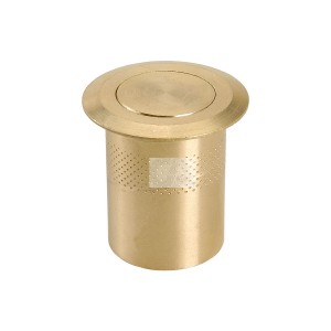 POZZETTO IN OTTONE ANTIPOLVERE C/MOLLA INOX 