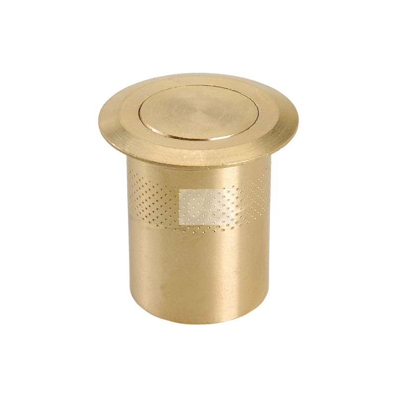 POZZETTO IN OTTONE ANTIPOLVERE C/MOLLA INOX 