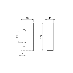 SCATOLA COPRISERRATURA PER TUBOLARE ZINCATA