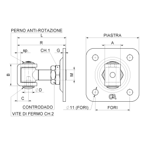 CARDINE C/PIASTRA C/CAVALLOTTO